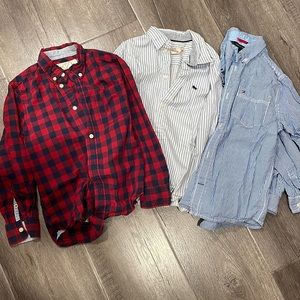 2/$15 Boys 3 pack button down shirts. Like new. Various brands